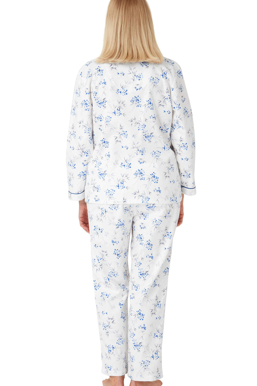 Marlon MA33601 Tilly Winceyette Blue Pyjamas - Shirley Allum Boutique