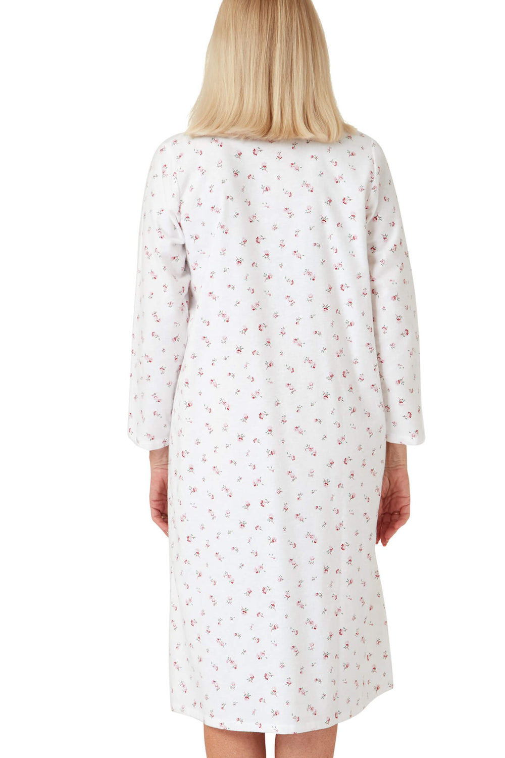 Marlon MA33602 Nina Spice Red Winceyette Long Sleeve Nightdress - Shirley Allum Boutique