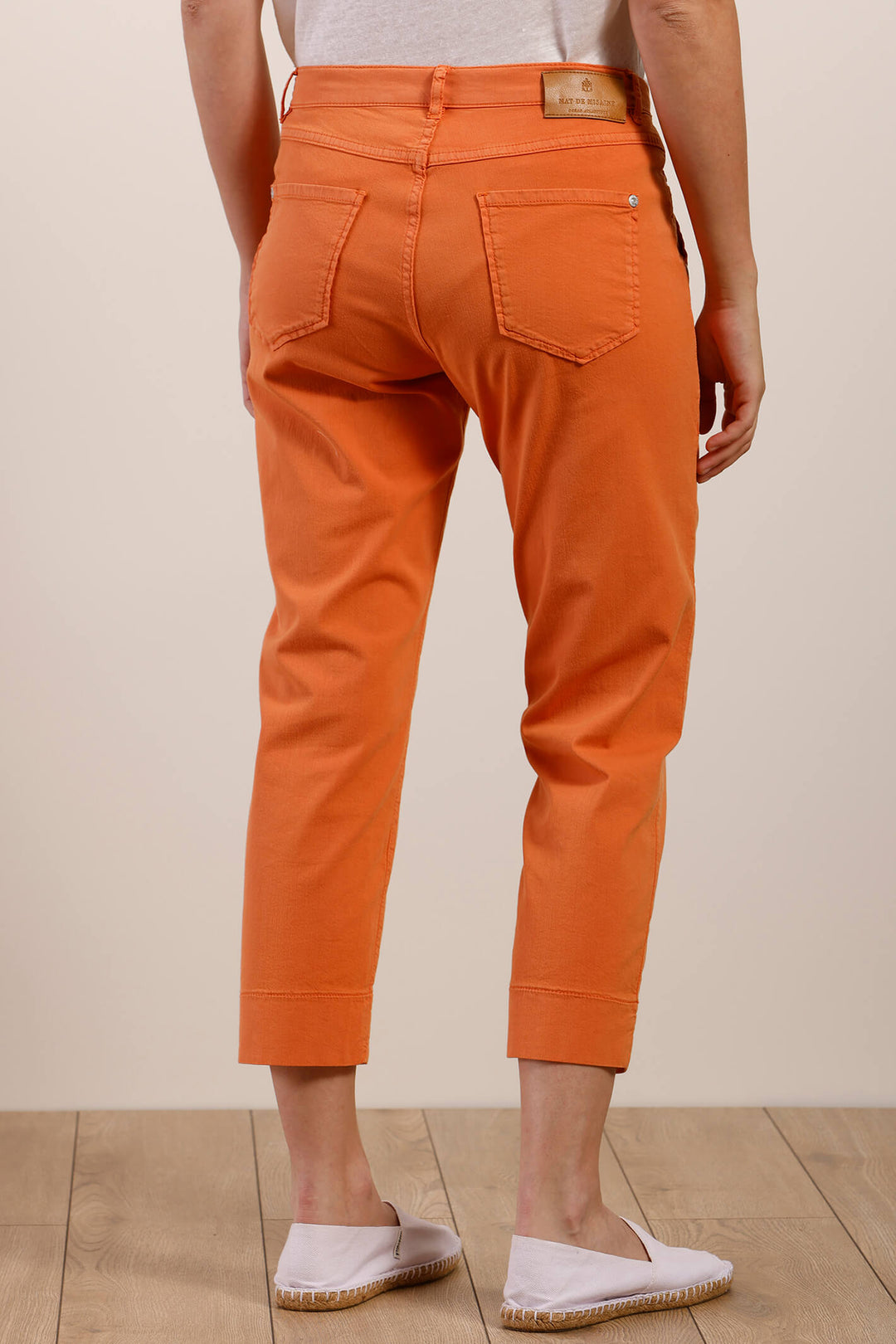 Mat De Misaine 34726 Pimoricou Cayenne Orange Cropped Trousers - Shirley Allum Boutique