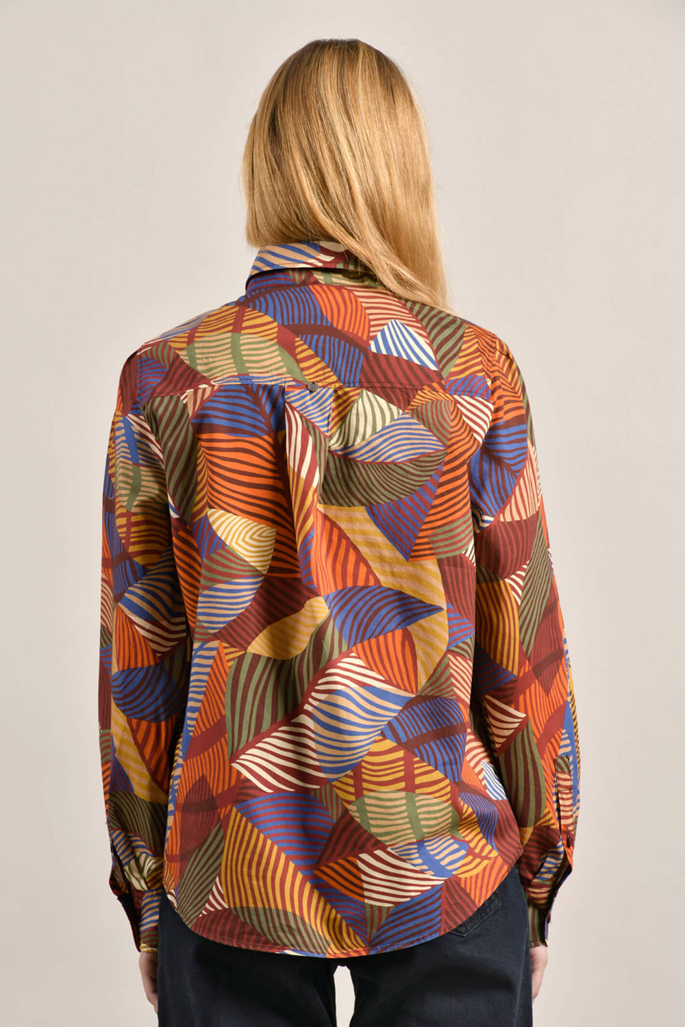 Mat De Misaine Cadran 3054 I30 Purple Multi Print Shirt - Shirley Allum Boutique