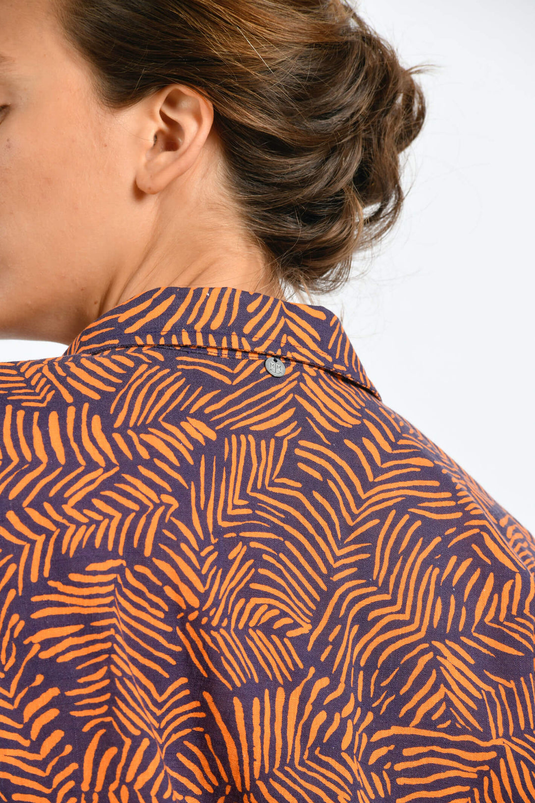Mat De Misaine Celia 2915 Imp. Goyave Orange Shirt - Shirley Allum Boutique