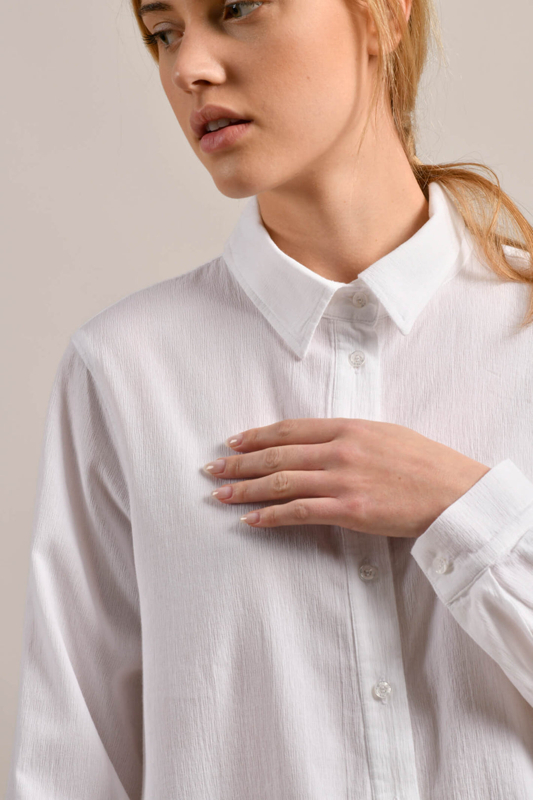 Mat De Misaine Croisiere-32559 U1 White Shirt - Shirley Allum Boutique