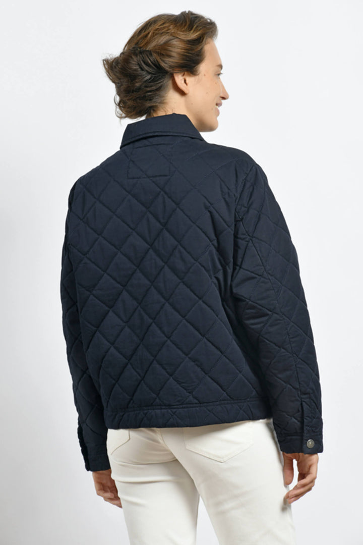 Mat De Misaine Facet MAT22585 Marine Blue Jacket - Shirley Allum Boutique
