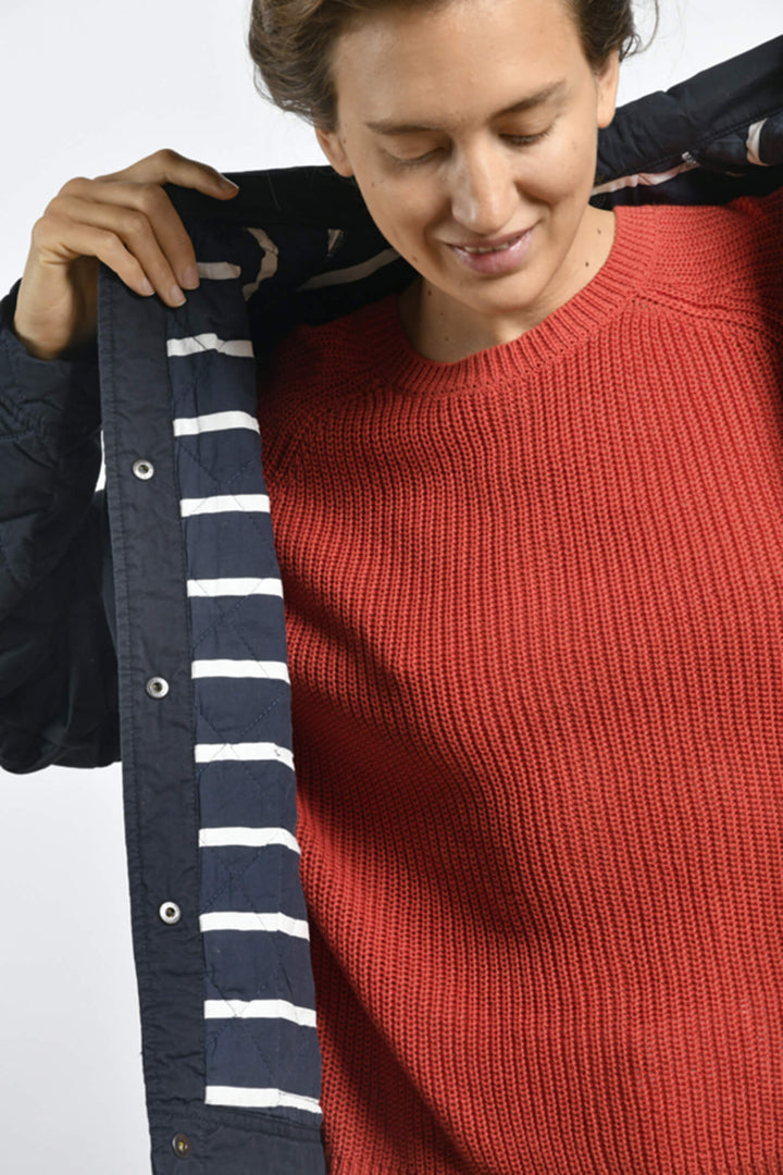 Mat De Misaine Facet MAT22585 Marine Blue Jacket - Shirley Allum Boutique