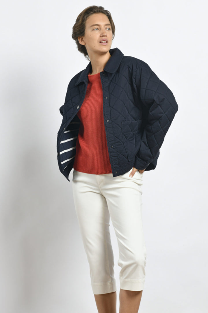 Mat De Misaine Facet MAT22585 Marine Blue Jacket - Shirley Allum Boutique