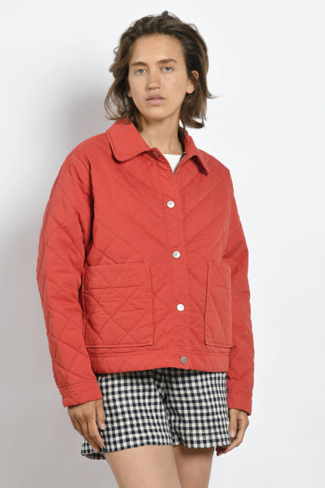 Mat De Misaine Facet MAT22585 Red Pompon Jacket - Shirley Allum Boutique