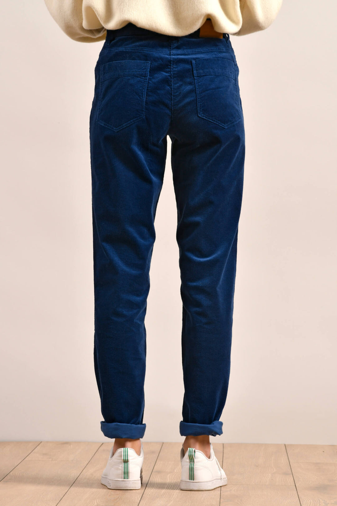 Mat De Misaine Parson19H 34838 U255 Amiral Blue Corduroy Jeans - Shirley Allum Boutique