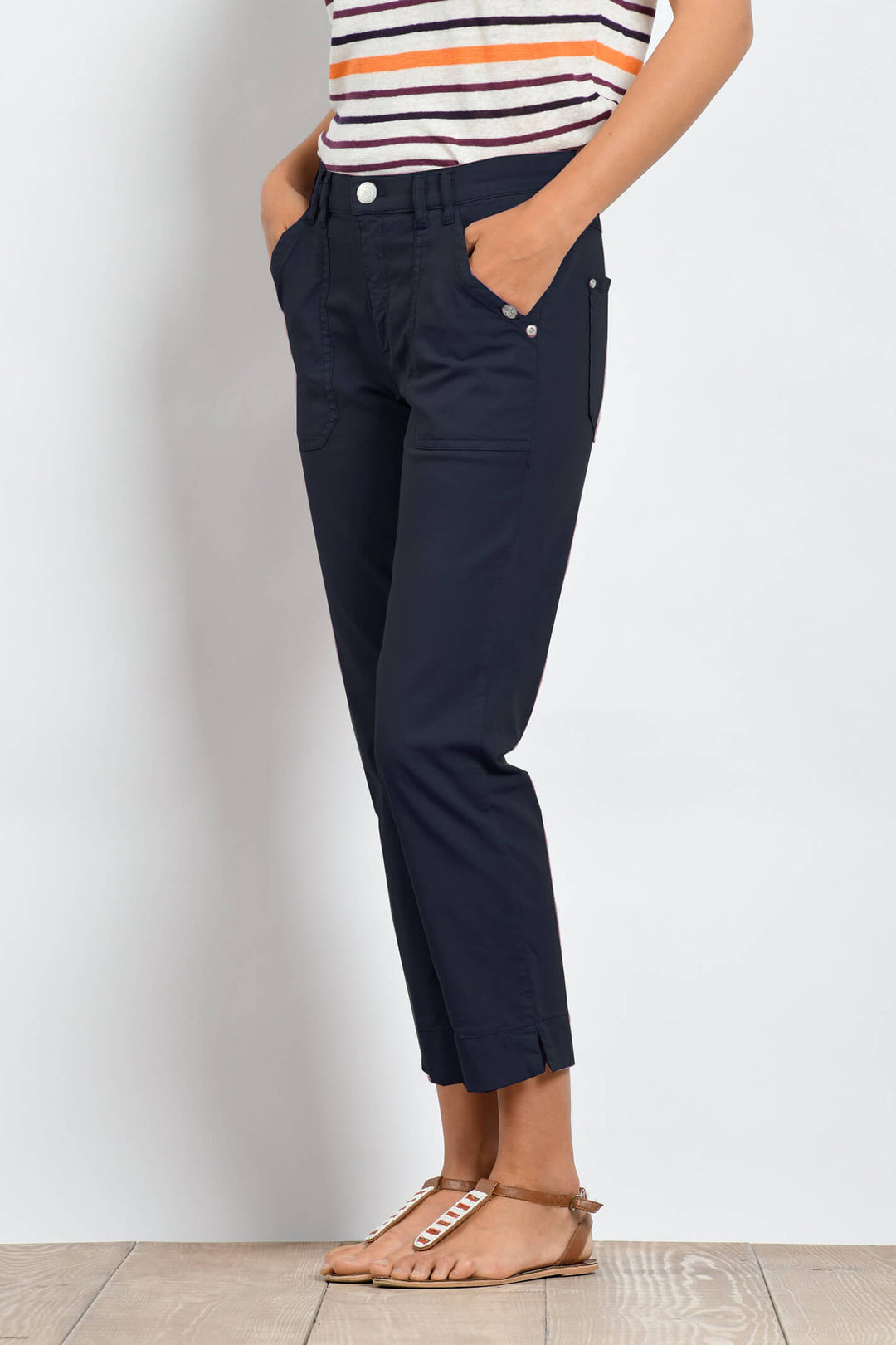 Mat De Misaine Pimorico 34726 Navy Trousers - Shirley Allum Boutique