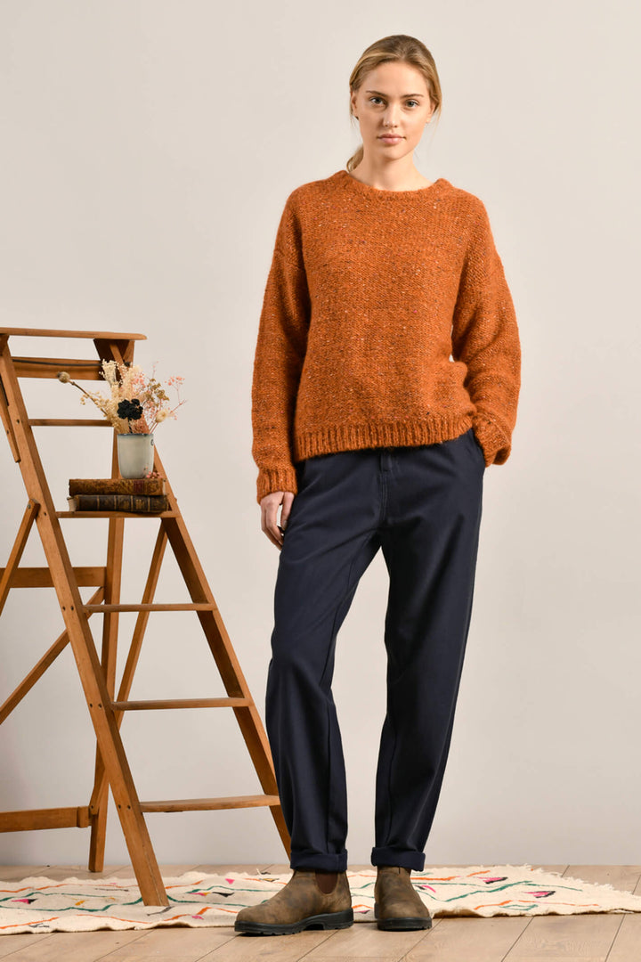Mat De Misaine Tapas 541 MO344 Mouline Mandari Orange Jumper - Shirley Allum Boutique