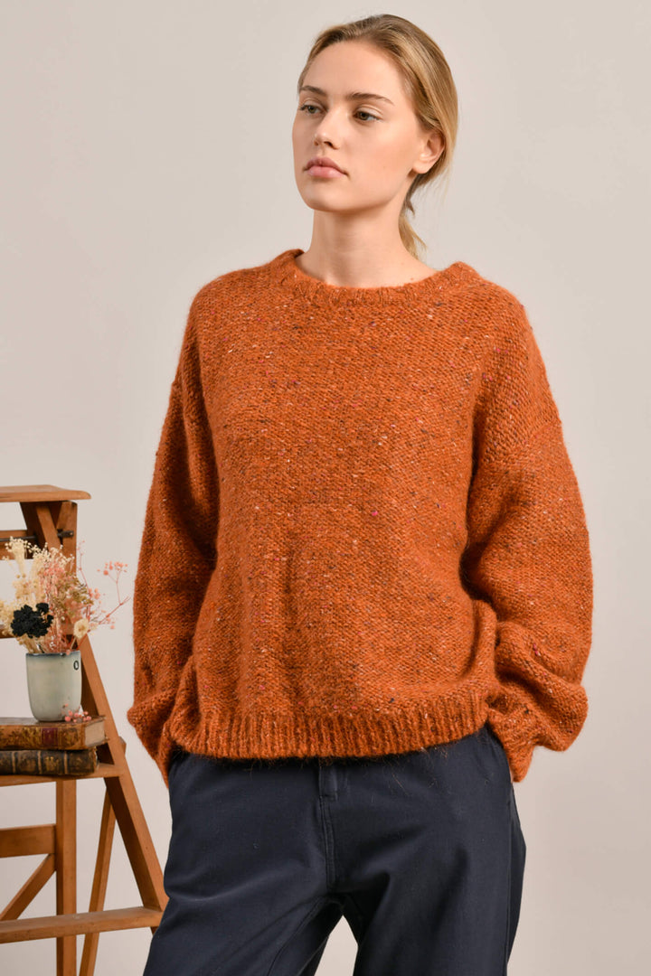 Mat De Misaine Tapas 541 MO344 Mouline Mandari Orange Jumper - Shirley Allum Boutique