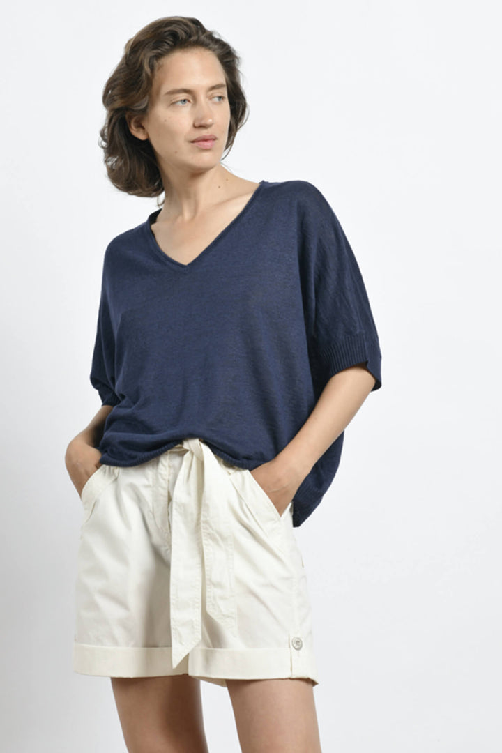 Mat De Misaine Tofi 556 Blue Celeste Navy Top - Shirley Allum Boutique