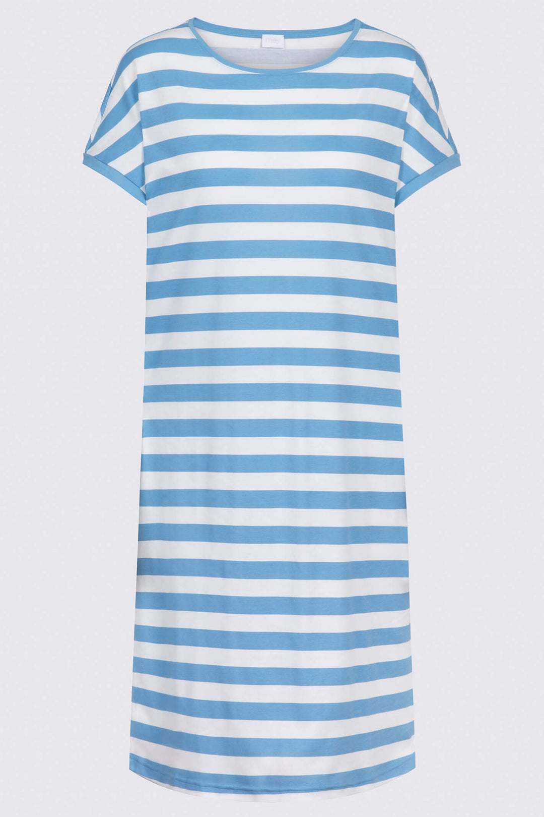 Mey 11235 268 Summer Blue Stripe Short Sleeve Sleepshirt - Shirley Allum Boutique