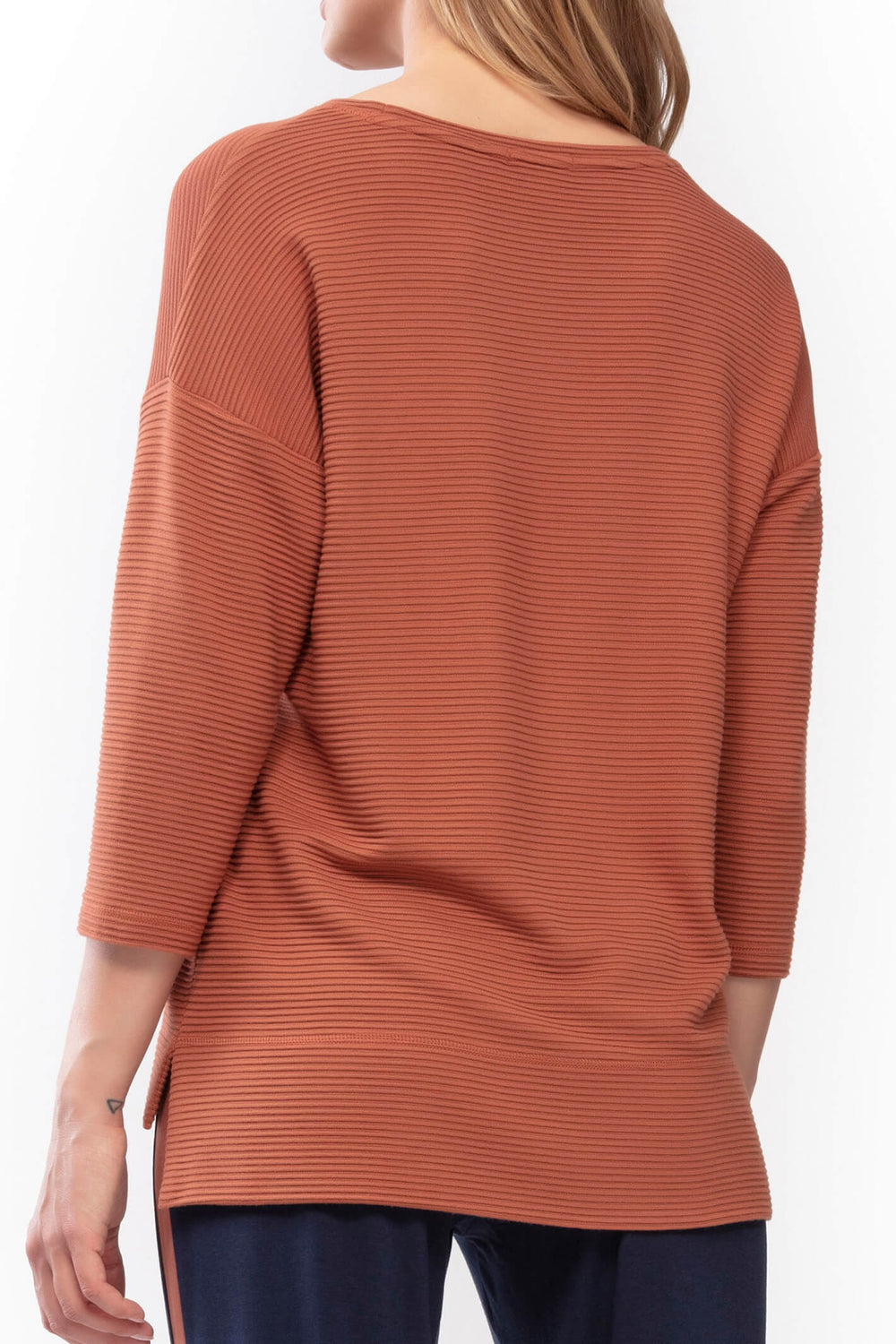 Mey 16538 Lia Brown Coffee Three Quarter Sleeve Jumper - Shirley Allum Boutique