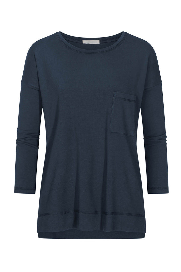 Mey 16806 Demi Night Blue Three Quarter Sleeve Top - Shirley Allum Boutique