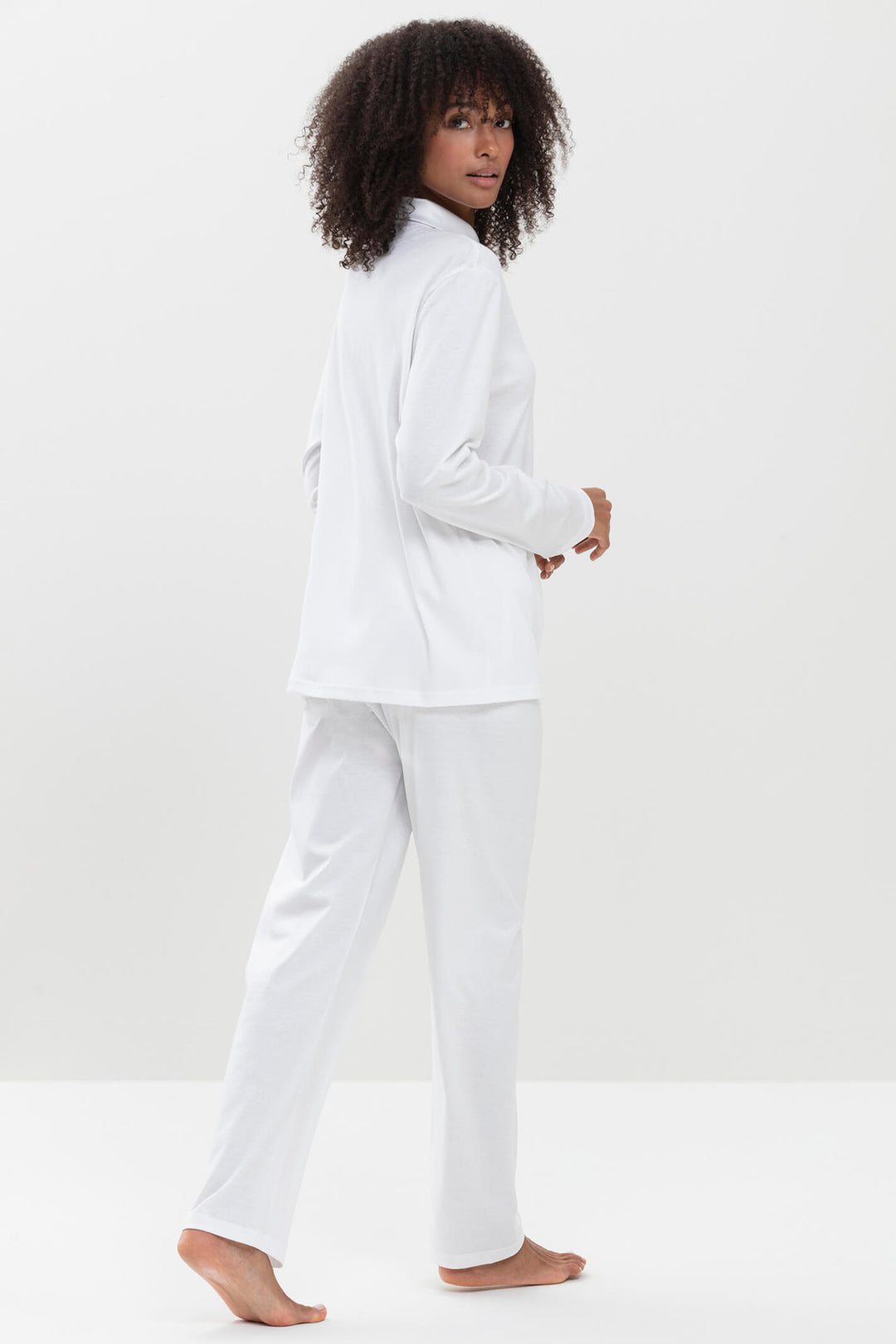 Mey 17207 1 White Sleepsation Pyjama Shirt Top - Shirley Allum Boutique