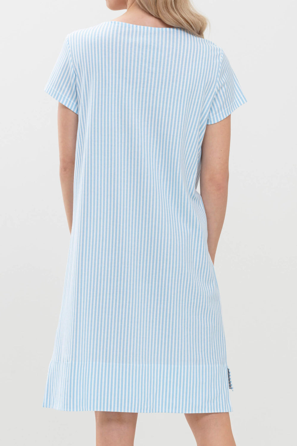 Mey 17218 309 Dream Blue Stripe Sleepsation Nightshirt - Shirley Allum Boutique