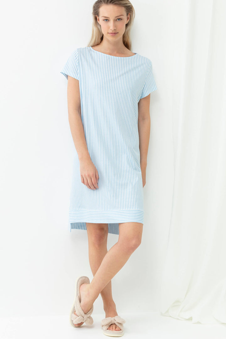 Mey 17218 309 Dream Blue Stripe Sleepsation Nightshirt - Shirley Allum Boutique