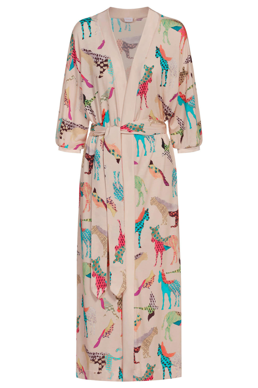 Mey 17335 254 Three Quarter Sleeve Pearl Animal Pattern Kimono - Shirley Allum Boutique