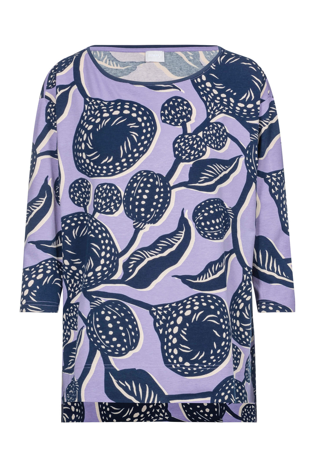 Mey 17438 197 Night 2 Day Lilac Print Top - Shirley Allum Boutique
