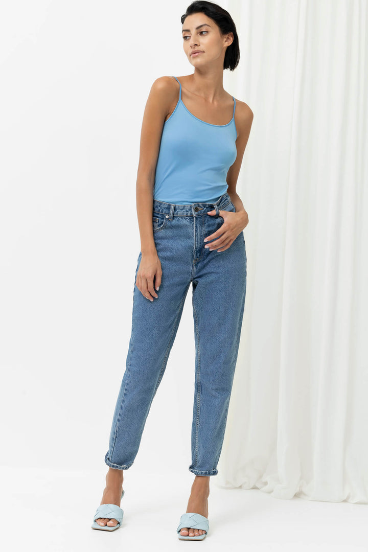 Mey 55201 268 Summer Blue Emotion Spaghetti Top - Shirley Allum Boutique