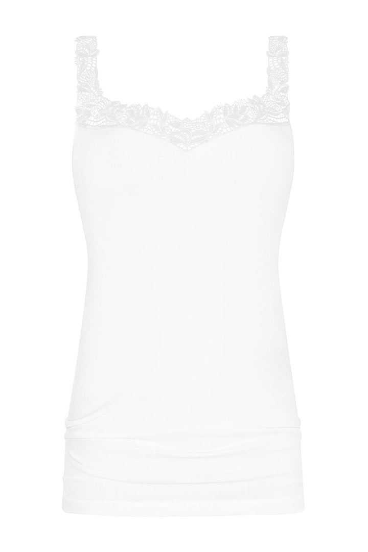 Mey 55362 Emotion White Lace Strap Vest - Shirley Allum Boutique