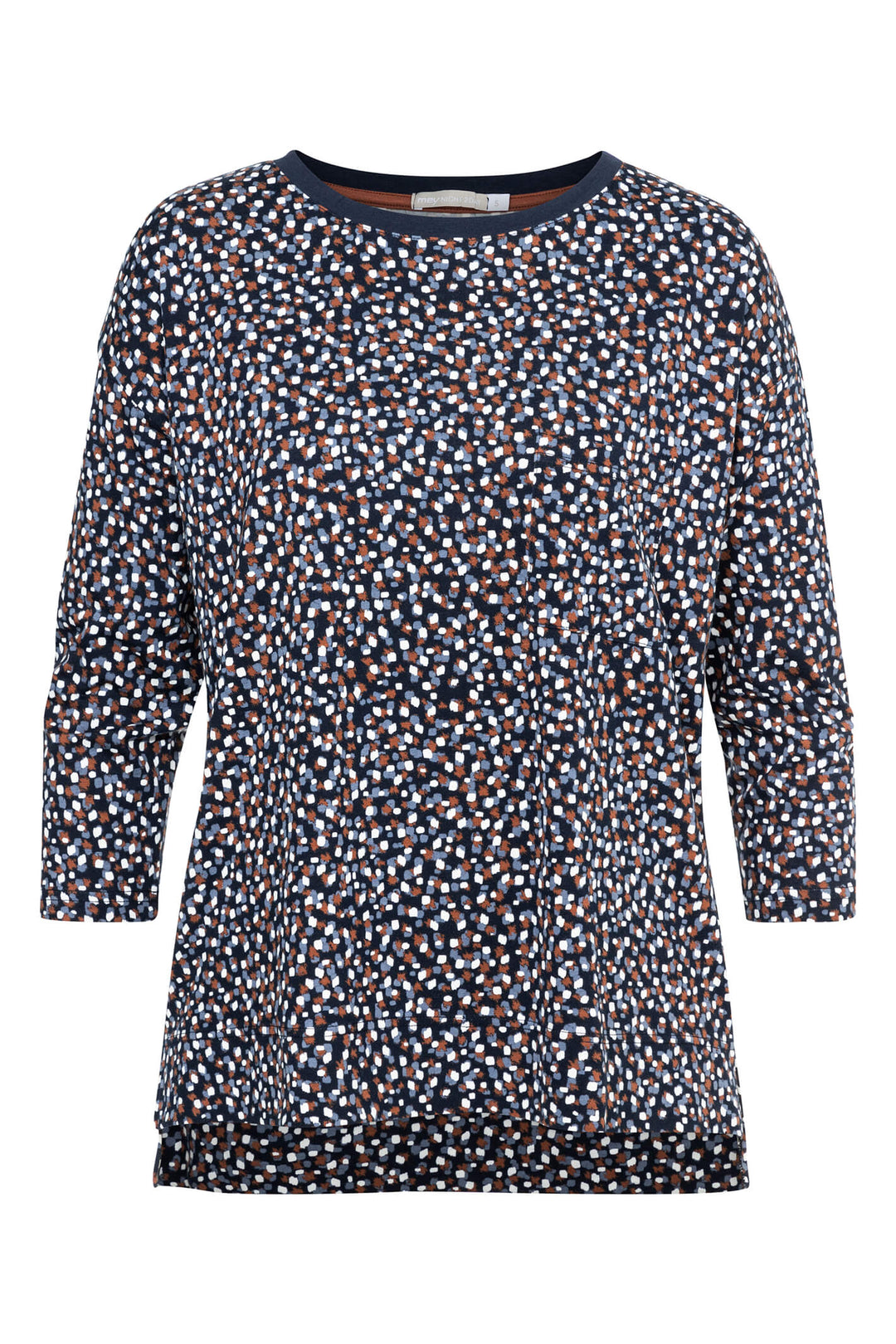Mey 16528 Ronja Night Blue Navy Print Top - Shirley Allum Boutique
