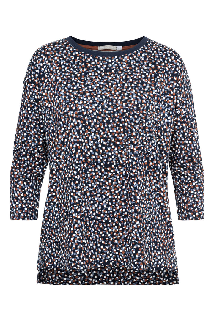 Mey 16528 Ronja Night Blue Navy Print Top - Shirley Allum Boutique