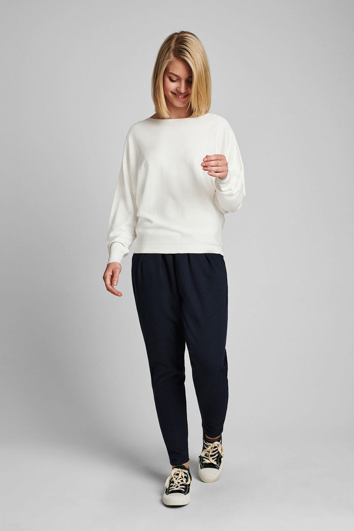 Numph 700321 Nudaya Pullover Jumper Cloud Dancer 9001 Cream - Shirley Allum#colour_cloud-dancer-9001-cream