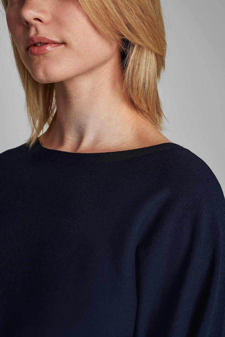 Numph 700321 Nudaya Pullover Jumper Dark Sapphire 3038 Navy - Shirley Allum#colour_dark-sapphire-3038-navy