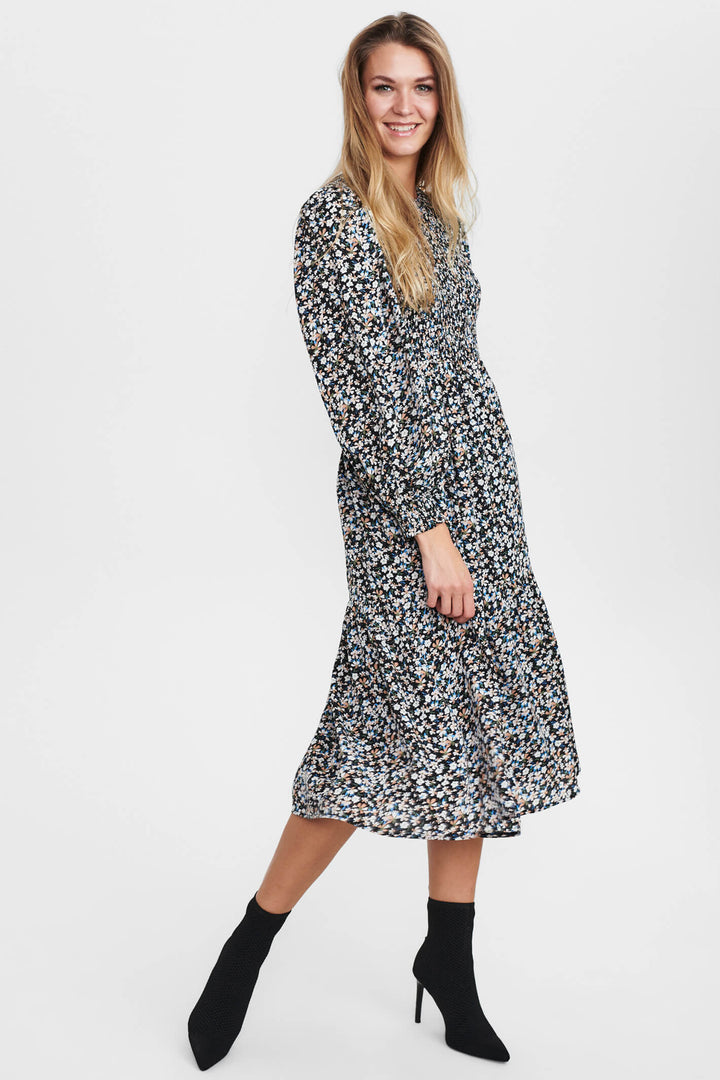 Numph 700461 Nucaltum 3088 Blue Della Robbia Dress - Shirley Allum Boutique
