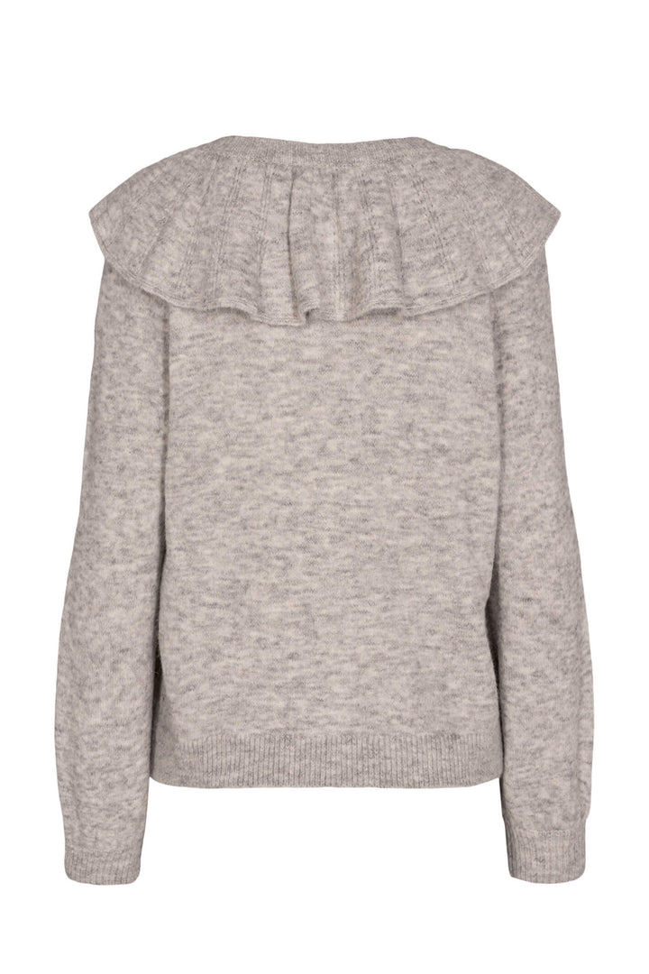 Numph 700956 Nucathay 0510 Light Grey Cardigan - Shirley Allum Boutique