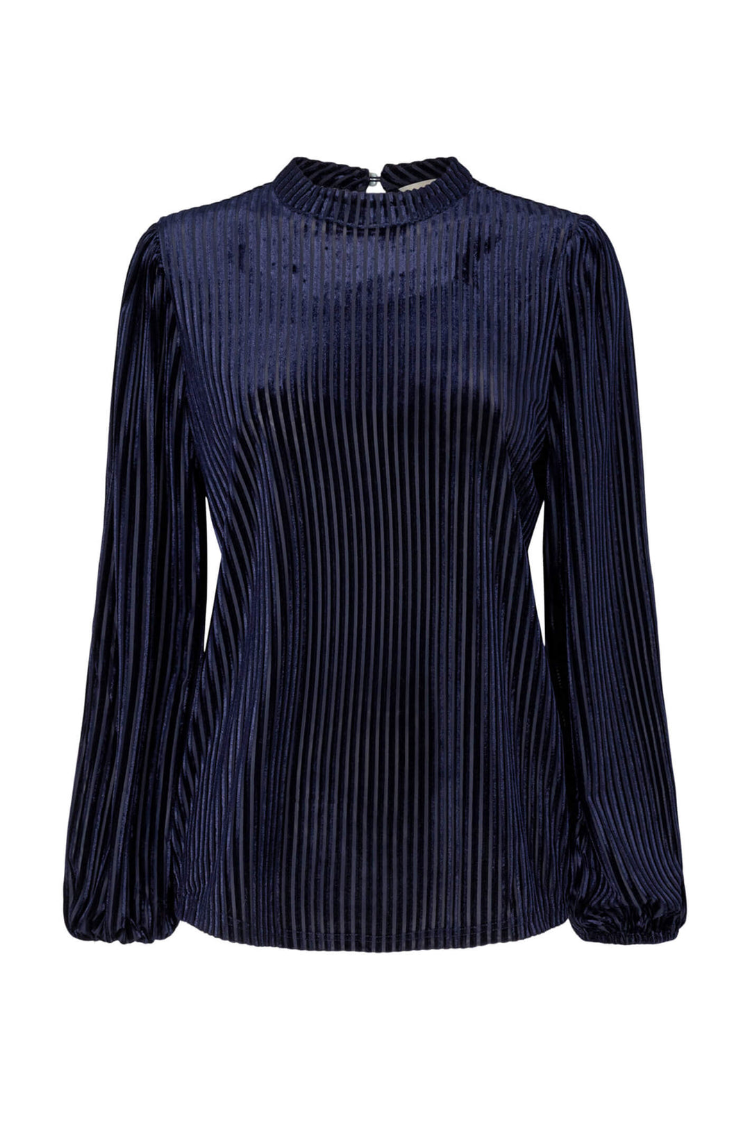 Numph 701160 Nubeisse 3038 Dark Sapphire Stripe Top - Shirley Allum Boutique