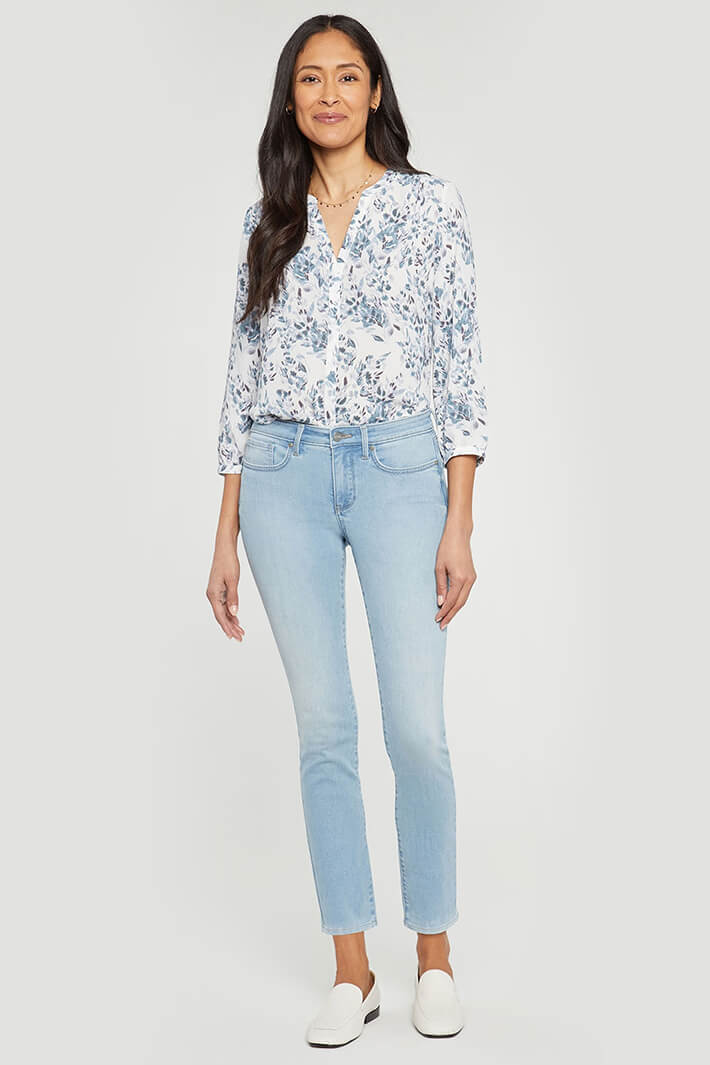 NYDJ Alina 2633 Northstar Light Blue Skinny Ankle Jeans - Shirley Allum Boutique