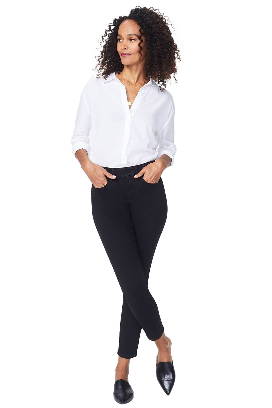 NYDJ Alina Legging MBDMLA2633 Black Ankle Jean - Shirley Allum