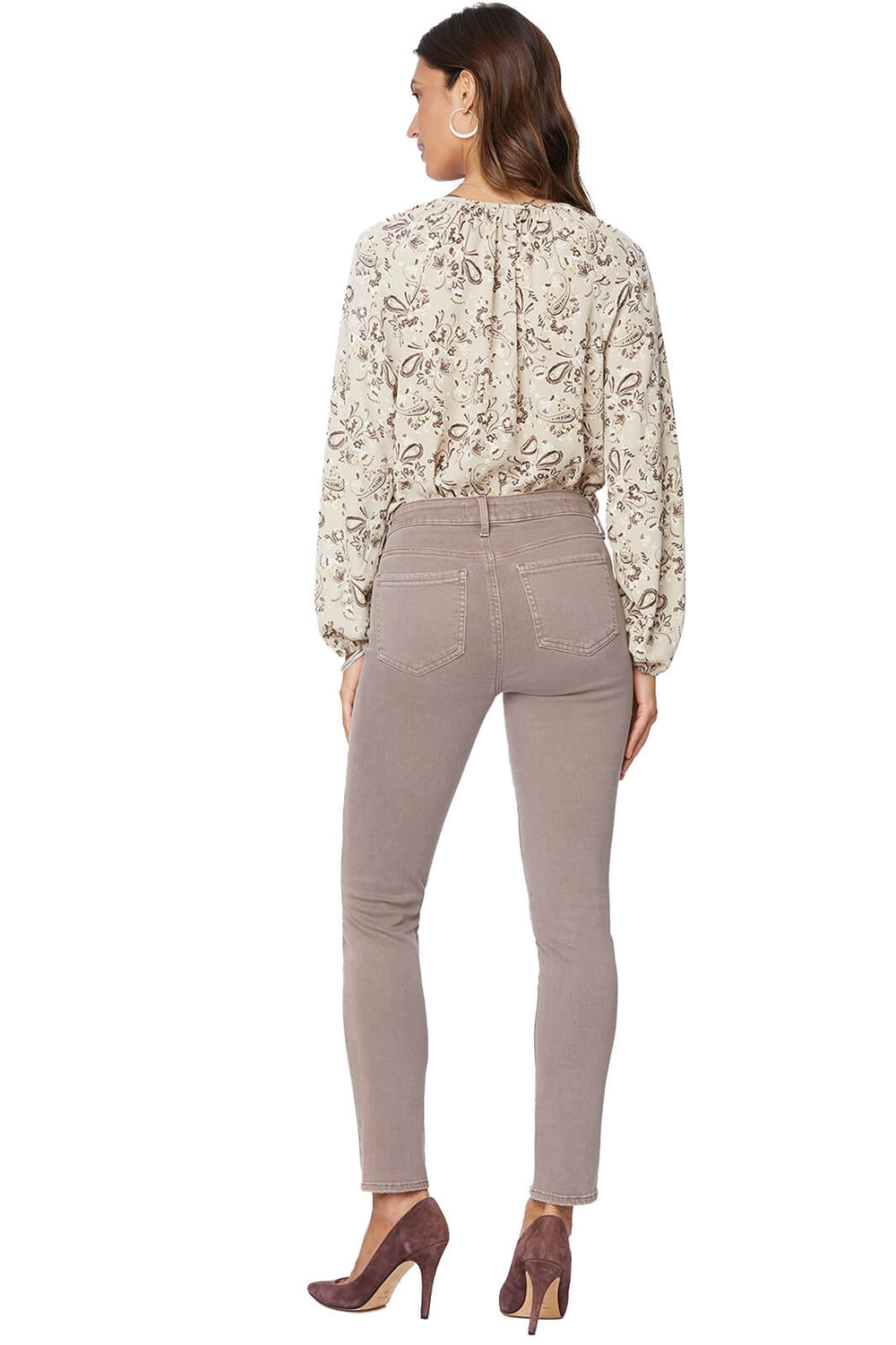 NYDJ Alina Legging MFOZLA2633 2944 Deep Taupe Jeans - Shirley Allum
