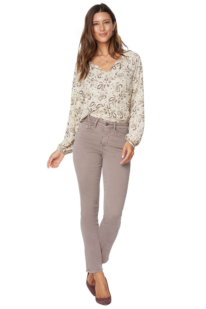 NYDJ Alina Legging MFOZLA2633 2944 Deep Taupe Jeans - Shirley Allum