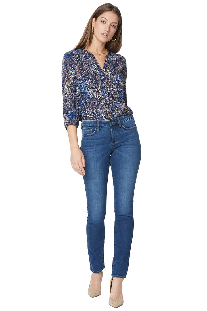 NYDJ Alina Legging MHYTL2402 Blue Presidio Jean - Shirley Allum