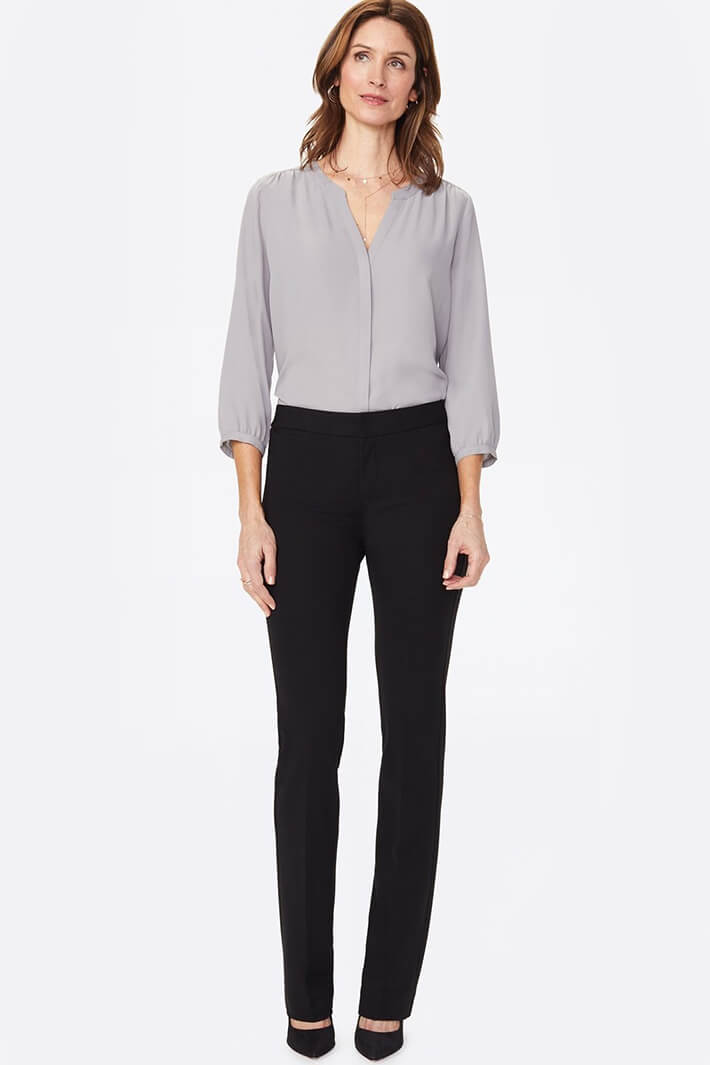 NYDJ M11Z2020 3224 Slim Black Trouser - Shirley Allum Boutique