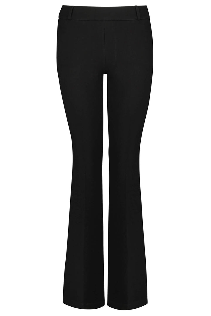 NYDJ MCPP8543 Pull On Flare Leg Black Trouser - Shirley Allum Boutique