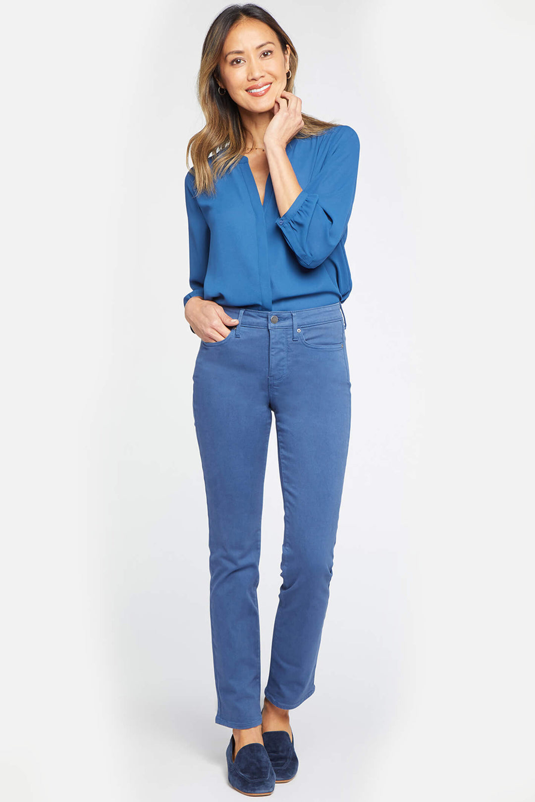 NYDJ MFOSSS2336 3557 Sheri Slim Deja Blue Jeans - Shirley Allum Boutique