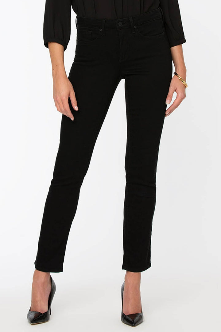 NYDJ MNBBSS8518 Sheri Slim Black Jeans - Shirley Allum Boutique