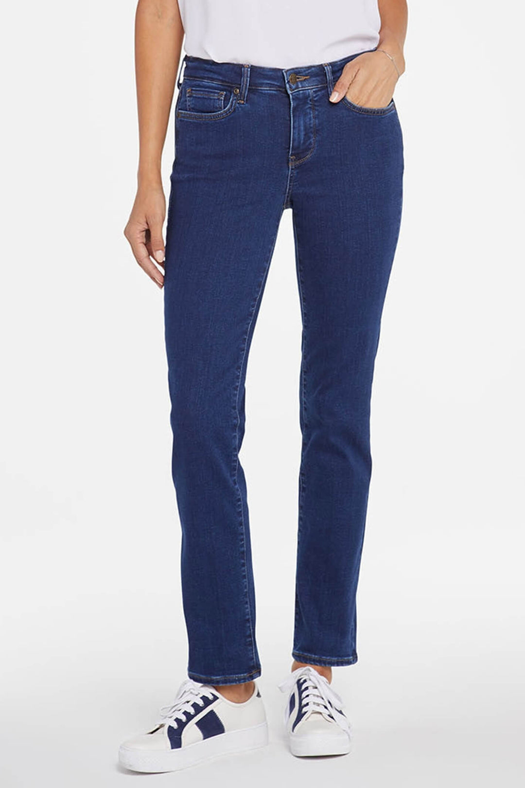 NYDJ MPRISS8518 Sheri Medium Blue Slim Quin Jeans - Shirley Allum Boutique