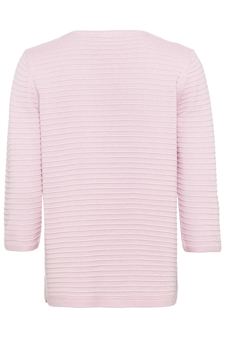 Olsen 11000753 Rose Pink Ribbed Jumper - Shirley Allum Boutique