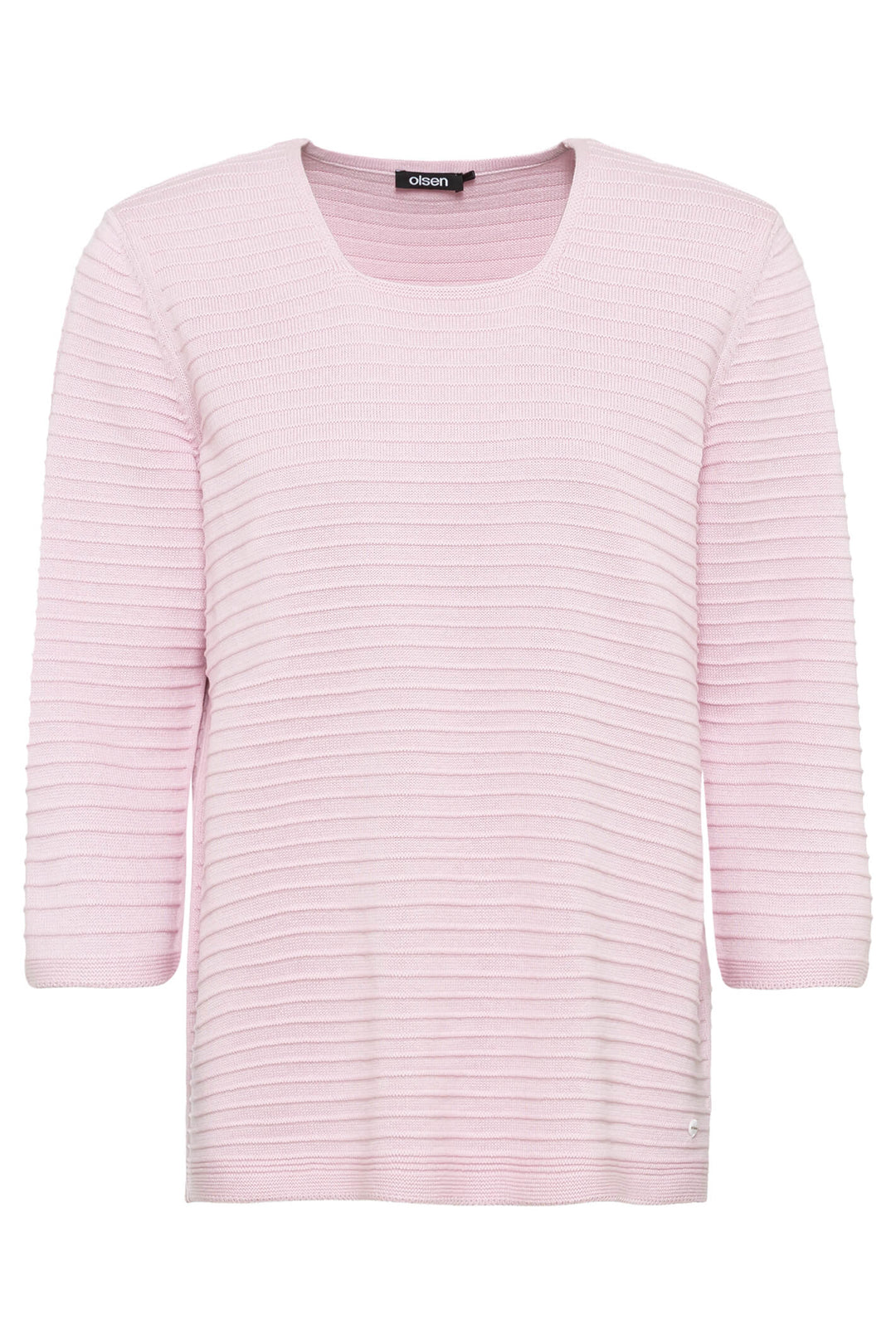 Olsen 11000753 Rose Pink Ribbed Jumper - Shirley Allum Boutique