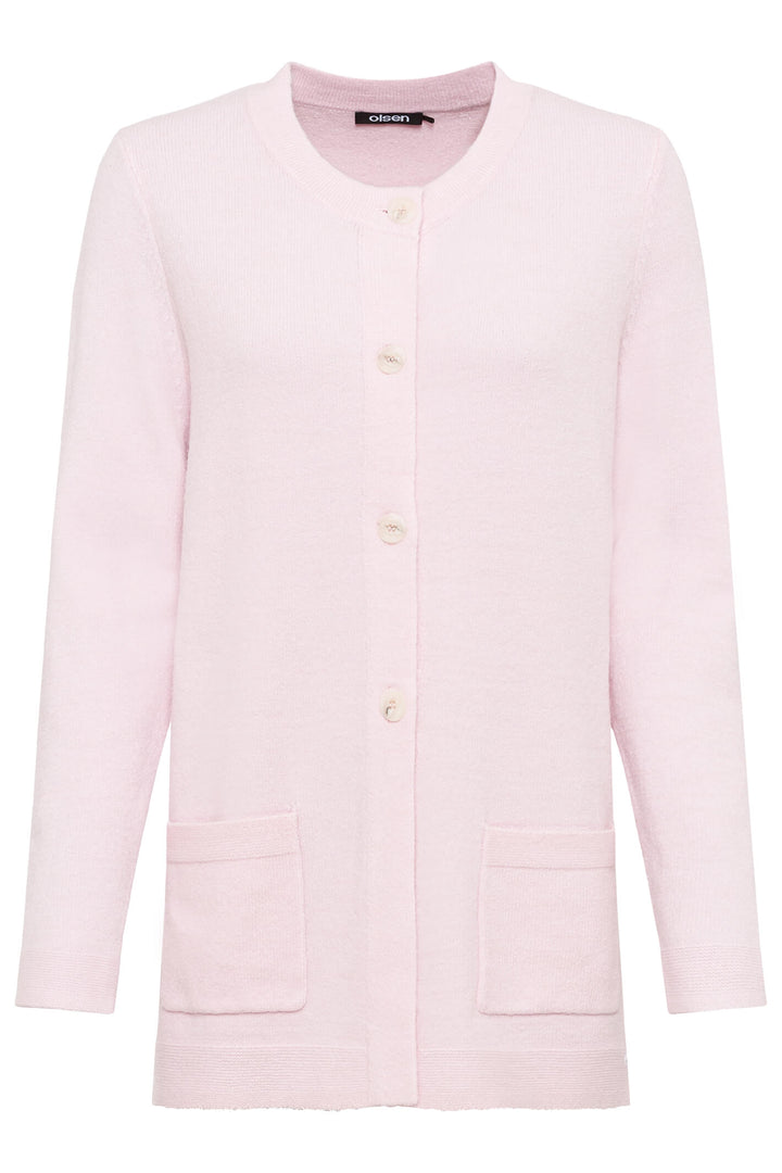 Olsen 11003961 Rose Pink Cardigan - Shirley Allum Boutique