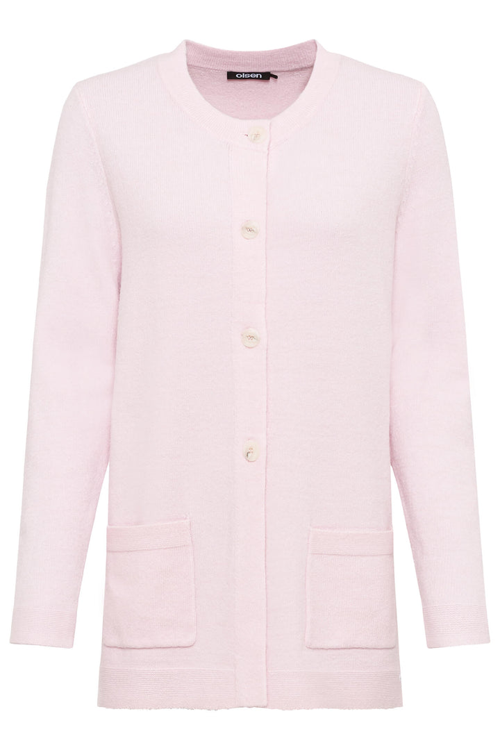 Olsen 11003961 Rose Pink Cardigan - Shirley Allum Boutique