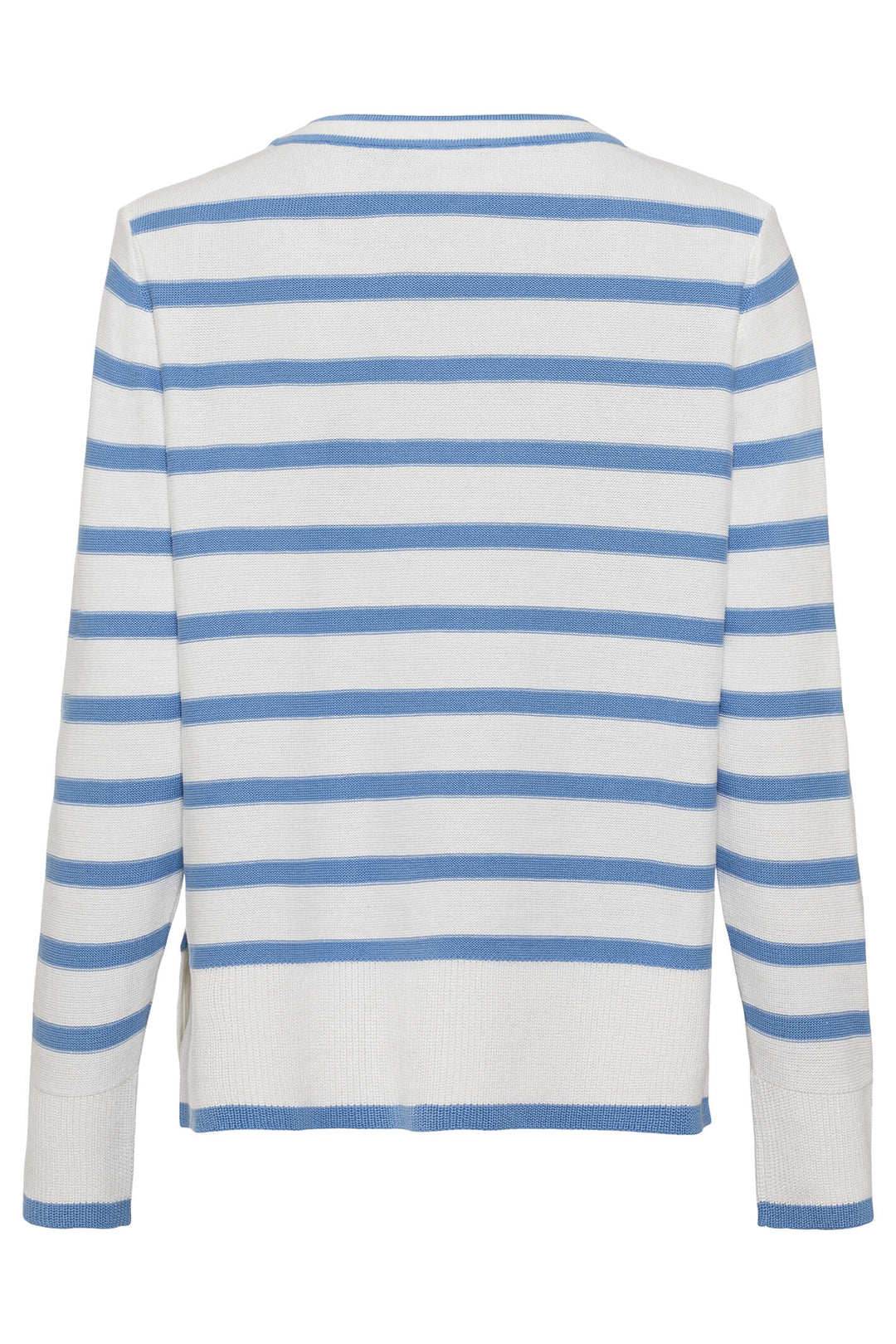 Olsen 11003977 Cornflower Blue Stripe Jumper - Shirley Allum Boutique