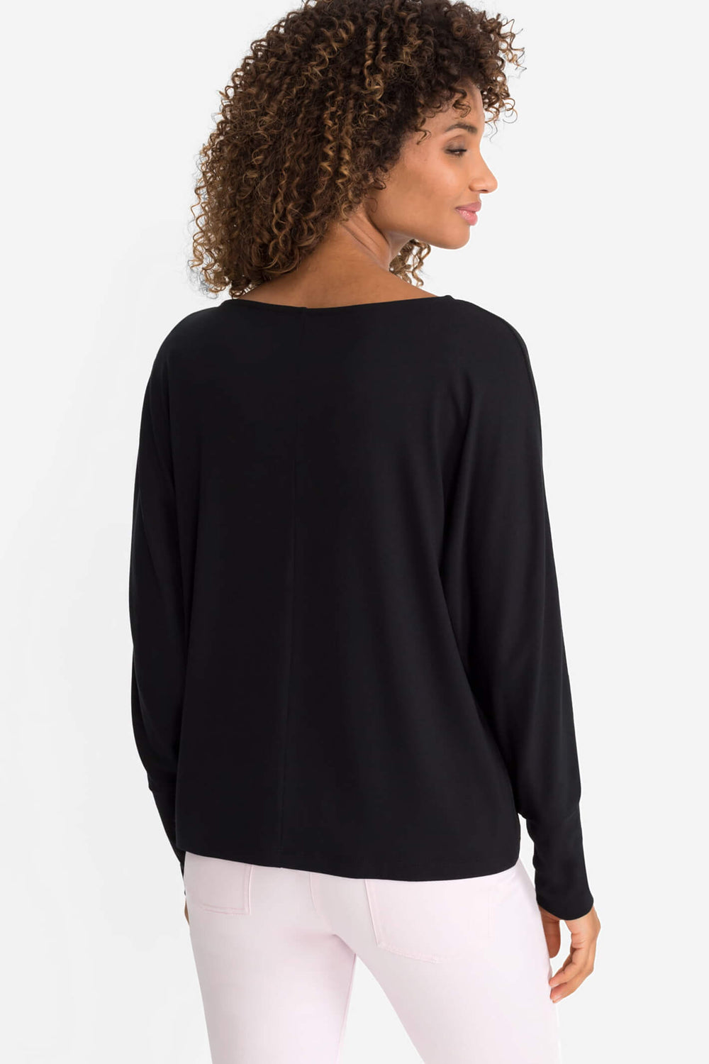 Olsen 11104065 Black Wide Neck Top - Shirley Allum Boutique