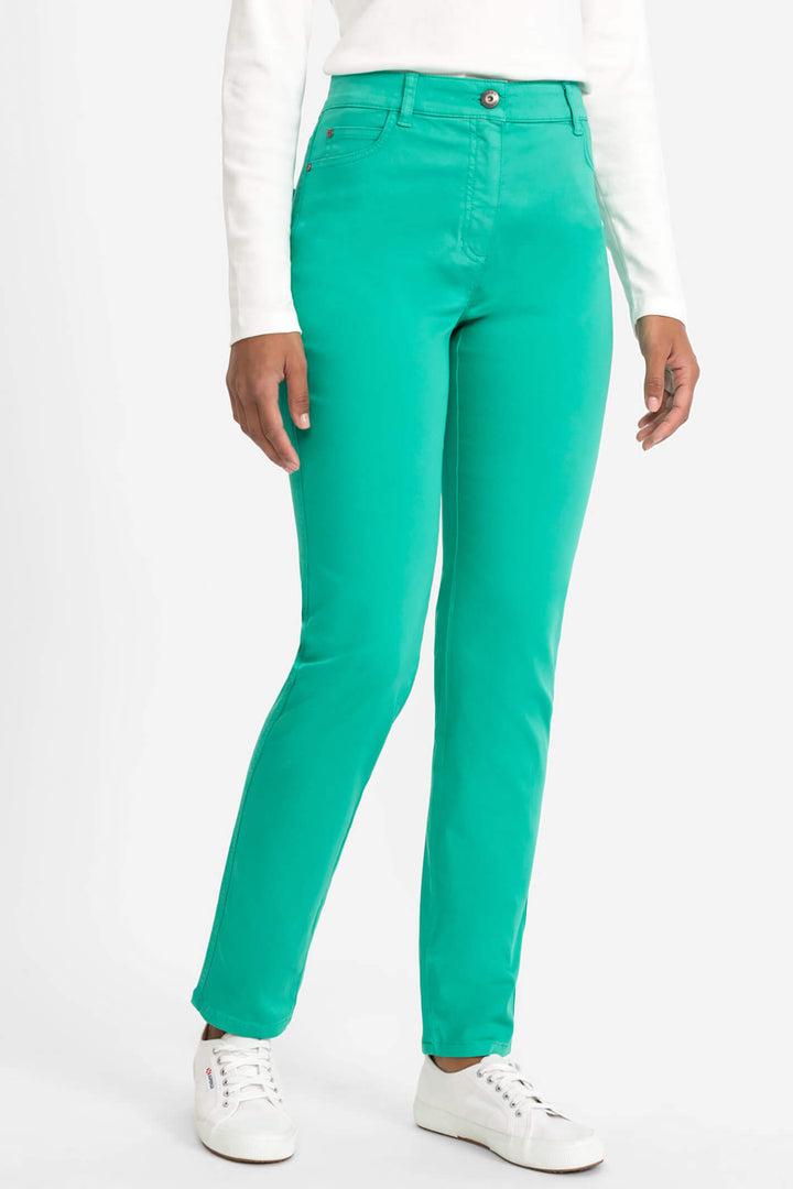 Olsen 14000620 Vivid Long Green Jeans - Shirley Allum Boutique
