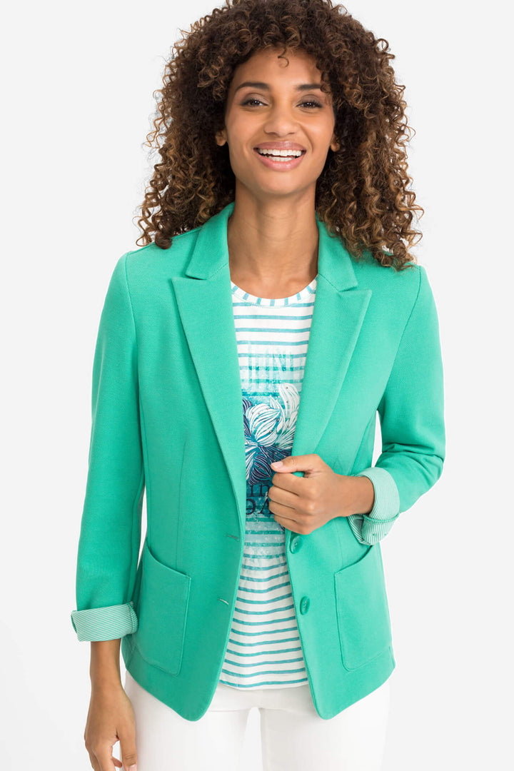 Olsen 15001367 Vivid Green Blazer Jacket - Shirley Allum Boutique